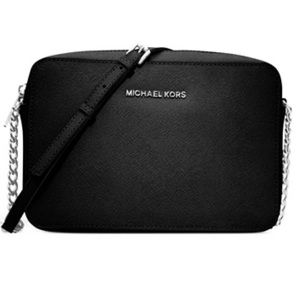 Michael Kors Jet set crossbody black bag